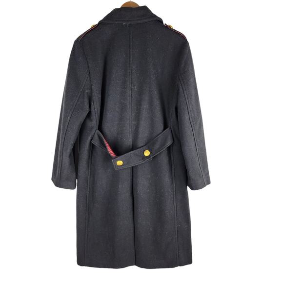NEW Rebecca Minkoff Officers Double Breasted Wool Blend Coat Black Size M - Picture 7 of 11